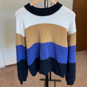 Rails Color Block Stripe Wool Alpaca Knit Pullover Sweater Women’s Small